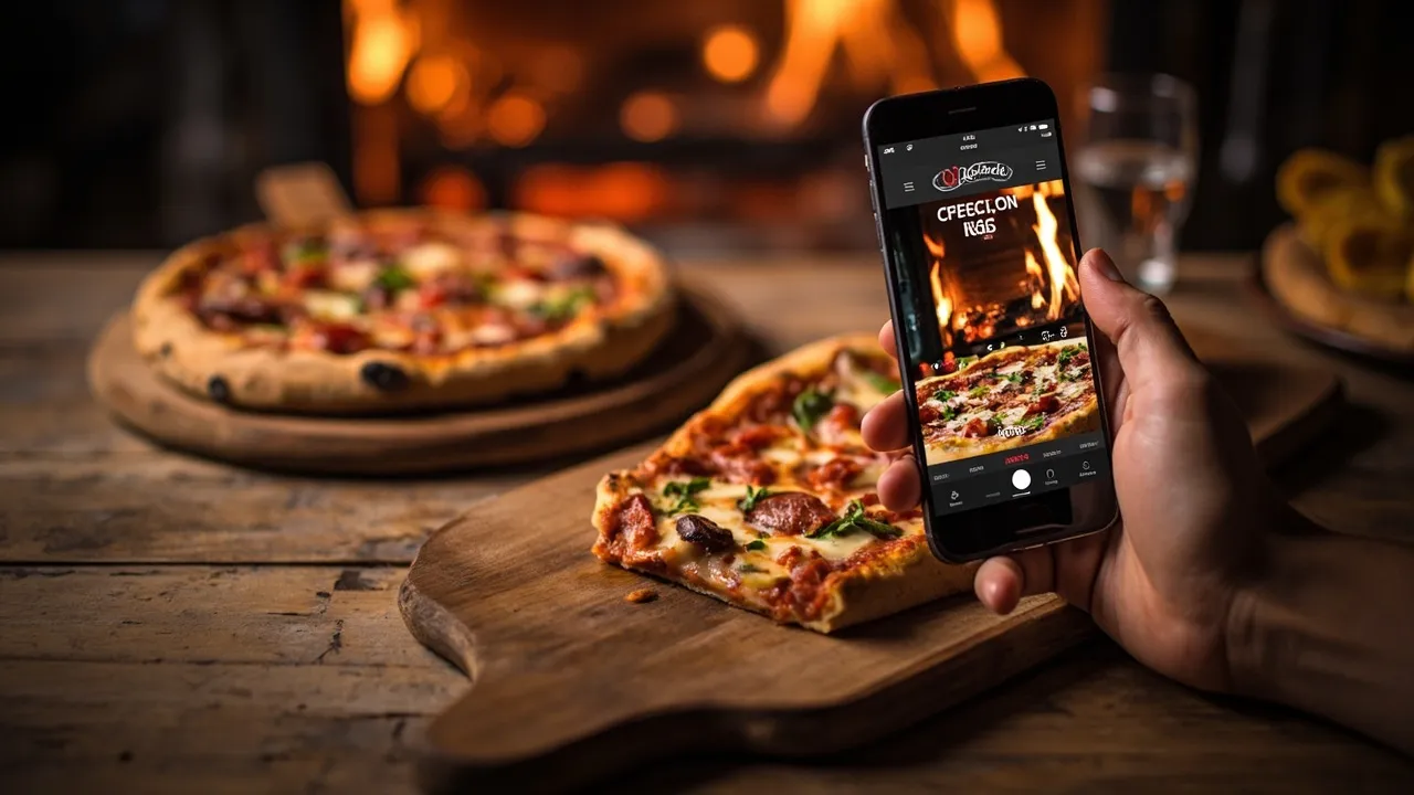 Symbolbild: eine knusprige Pizza auf einem Holzbrett mit frischen Zutaten im Hintergrund